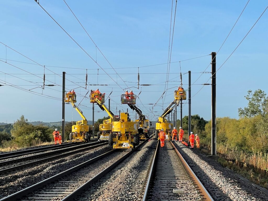 Midland Main Line overhead upgrades completed successfully