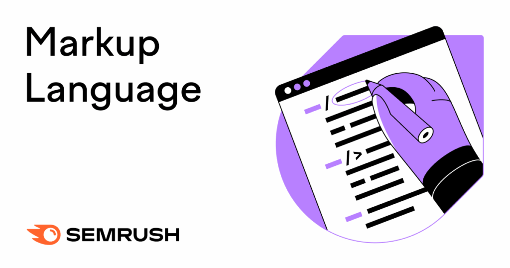 Semrush blog entitled "What Is Information Gain in SEO & Does Google Measure It?" with the HTML code shown