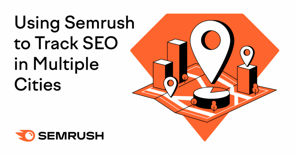 map with multiple cities for SEO campaign to target