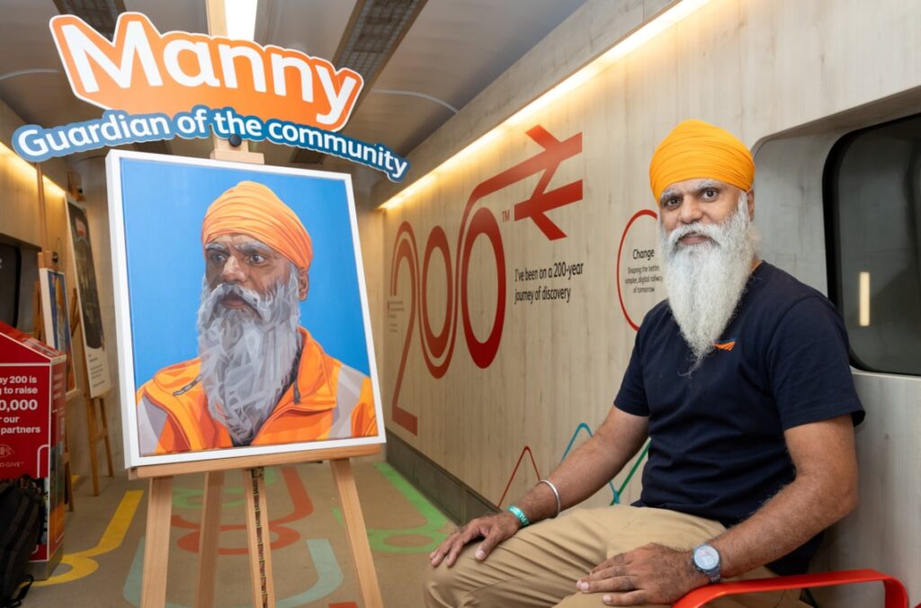 Network Rail portrait honours community safety manager