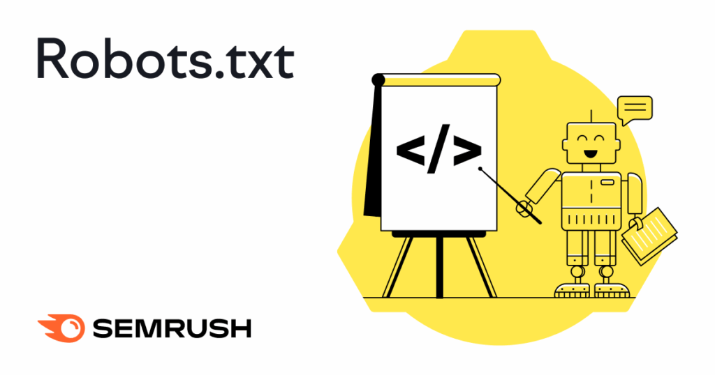 Robots.txt file shows lines of code listing user agents and allowed/disallowed file paths.
