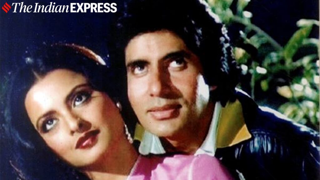 Rekha and Amitabh Bachchan in film SILSILA