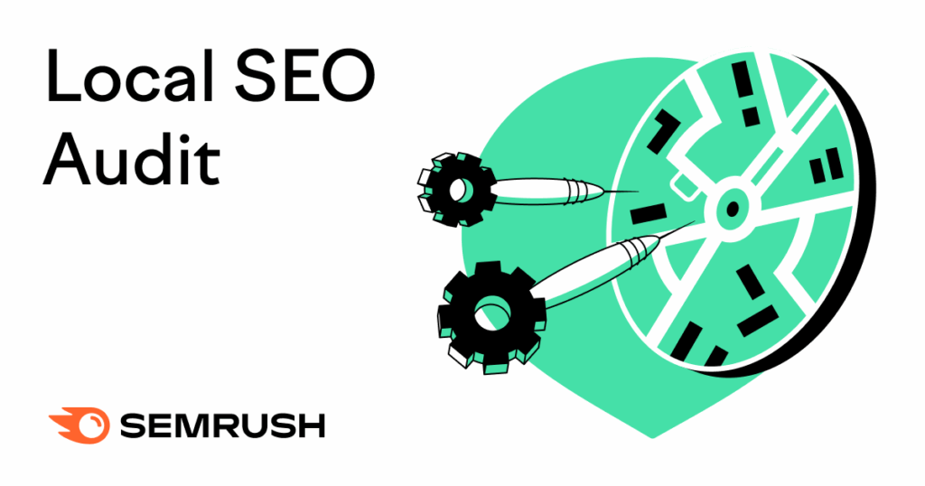 Local dashboard on Semrush showing data like total reviews, average star rating, listings to fix, and online presence.