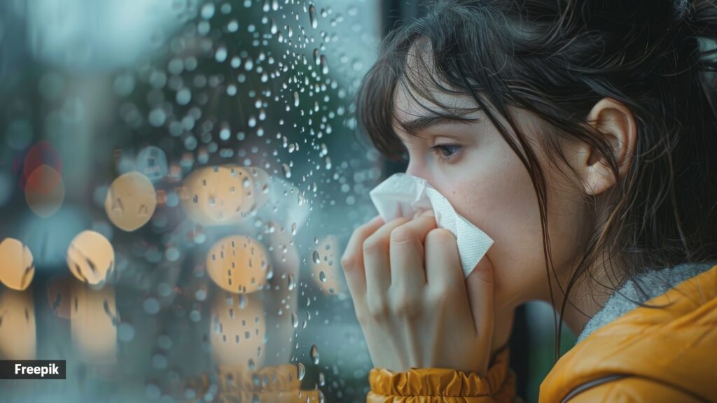 sneezing