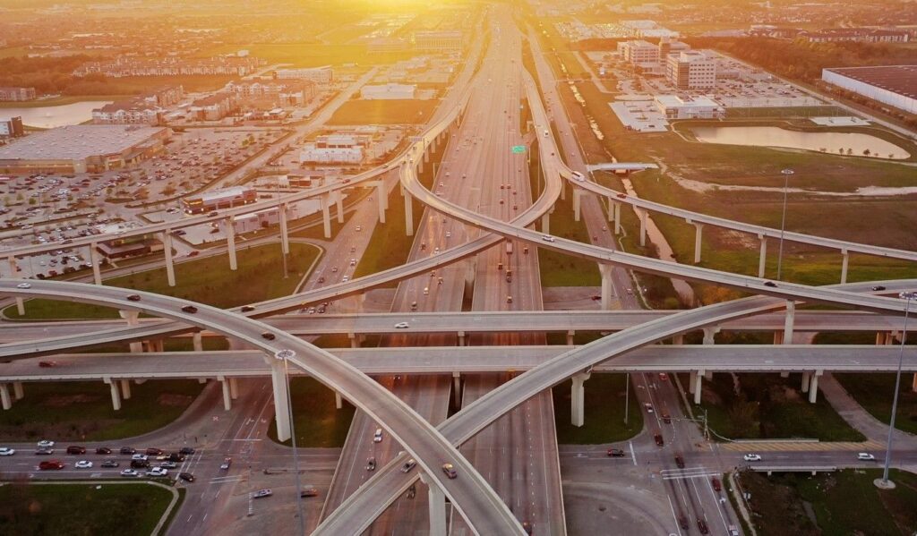 The Houston 99 Toll Road Freeway