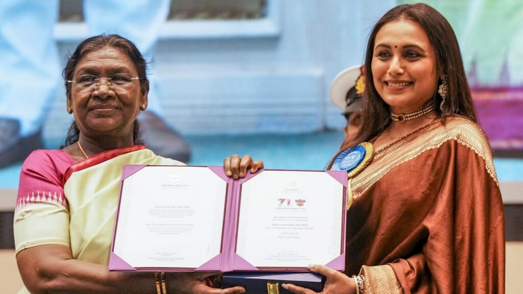 Rani Mukerji receives the national award