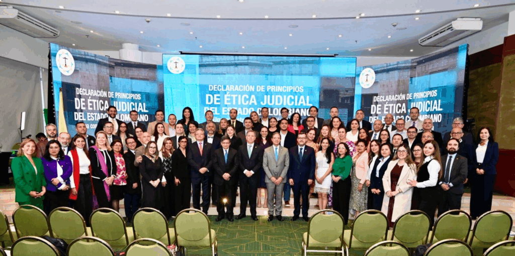 Attendees at a declaration ceremony